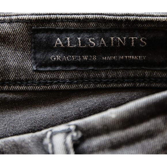 ALL SAINTS GRACE Ankle Skinny Jeans size 28 - Picture 3 of 5